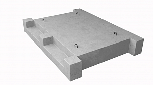 Площадки лестничные железобетонные Лестничная площадка ЛП 1П
